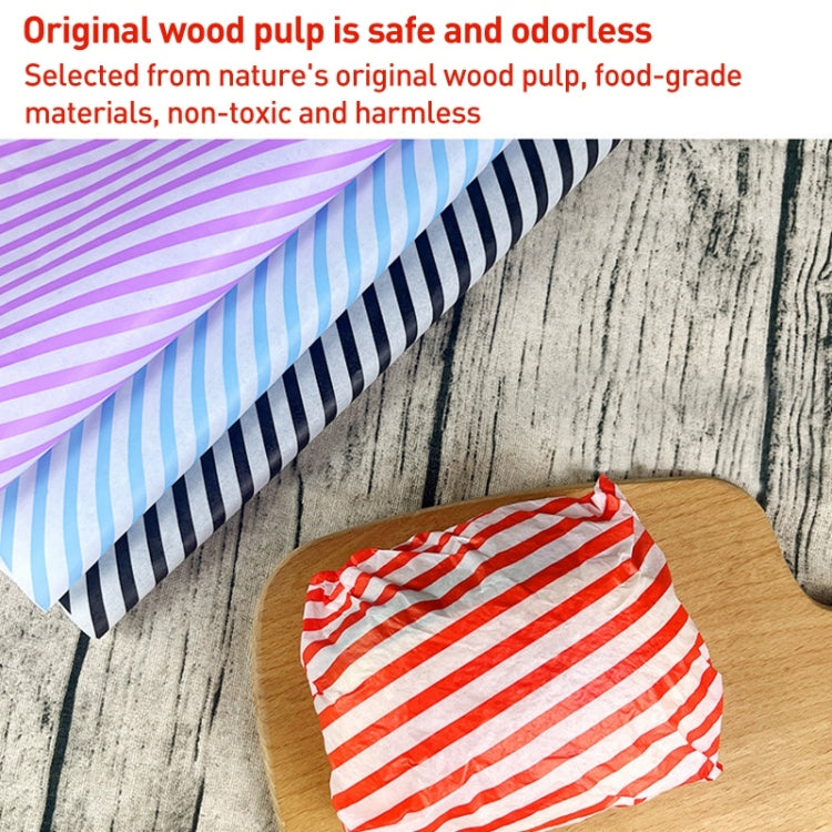 100sheets / Pack Striped Baking Greaseproof Paper Food Placemat Paper, size: 30x30cm(Green) - Retail Packaging by PMc TechLife | Online Shopping South Africa | PMc TechLife | Buy Now Pay Later Mobicred
