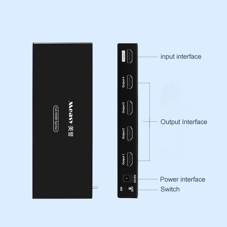 Measy SPH104 1 to 4 4K HDMI 1080P Simultaneous Display Splitter(AU Plug) - free shipping - PMC Jewellery - Order now!