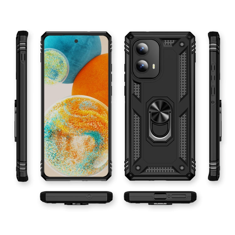 For Motorola Edge 2024 Shockproof TPU + PC Phone Case with Holder(Black) - free shipping - PMC Jewellery - Order now!