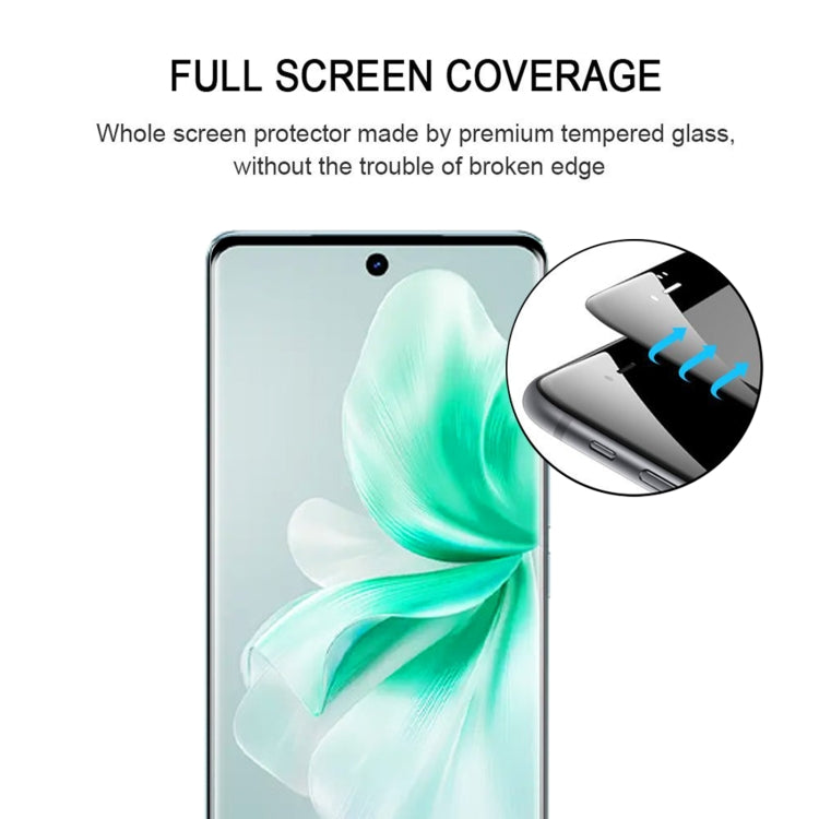 For vivo V30 / V30 Pro 3D Curved Edge Full Screen Tempered Glass Film - vivo Tempered Glass by PMC TechLife | Online Shopping South Africa | PMC TechLife | Buy Now Pay Later Mobicred