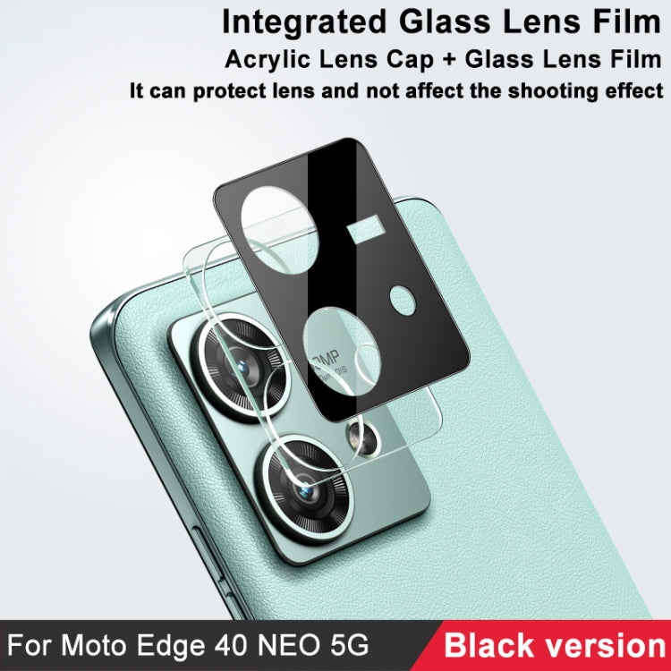 For Motorola Edge 40 Neo 5G imak High Definition Integrated Glass Lens Film Black Version - Other by imak | Online Shopping South Africa | PMC TechLife | Buy Now Pay Later Mobicred