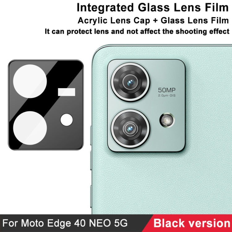 For Motorola Edge 40 Neo 5G imak High Definition Integrated Glass Lens Film Black Version - Other by imak | Online Shopping South Africa | PMC TechLife | Buy Now Pay Later Mobicred