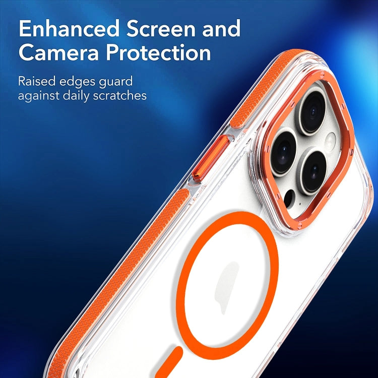 For iPhone 15 Pro Dual-Color Clear Acrylic Hybrid TPU MagSafe Phone Case(Transparent) - free shipping - PMC TechLife - Order now!