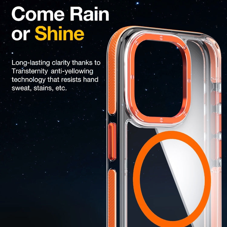 For iPhone 15 Pro Dual-Color Clear Acrylic Hybrid TPU MagSafe Phone Case(Transparent) - free shipping - PMC TechLife - Order now!