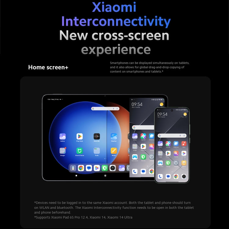 Xiaomi Pad 6S Pro 12.4 inch, 8GB+256GB, HyperOS Qualcomm Snapdragon 8 Gen2 Octa Core, 10000mAh Battery(Black) - free shipping - PMc TechLife - Order now!