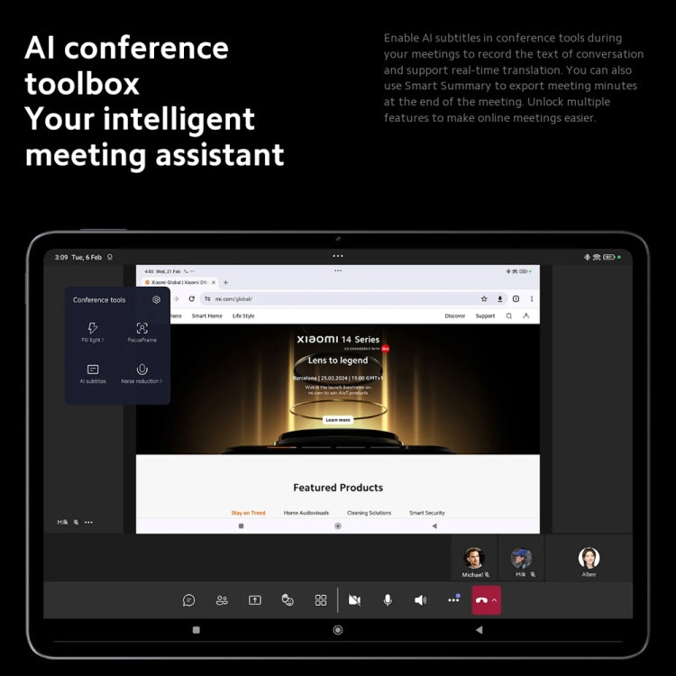 Xiaomi Pad 6S Pro 12.4 inch, 8GB+256GB, HyperOS Qualcomm Snapdragon 8 Gen2 Octa Core, 10000mAh Battery(Black) - free shipping - PMc TechLife - Order now!