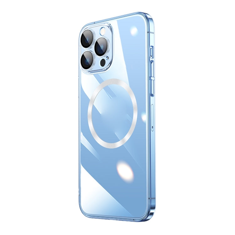 For iPhone 15 Pro Magsafe Magnetic Electroplated PC Phone Case(Transparent) - iPhone 15 Pro Cases by PMC TechLife | Online Shopping South Africa | PMC TechLife