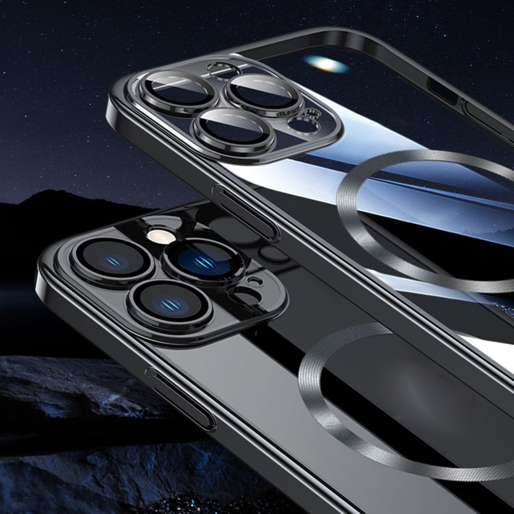 For iPhone 15 Pro Magsafe Magnetic Electroplated PC Phone Case(Transparent) - iPhone 15 Pro Cases by PMC TechLife | Online Shopping South Africa | PMC TechLife