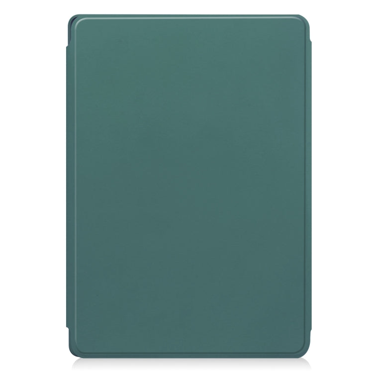 For Lenovo Tab M11/Xiaoxin Pad 11 2024 360 Rotation Transparent Smart Leather Case with Keyboard(Dark Green) - Lenovo by PMC Jewellery | Online Shopping South Africa | PMC Jewellery | Buy Now Pay Later Mobicred