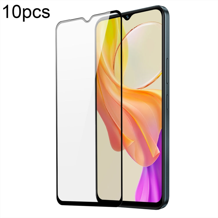 For vivo Y03 10pcs DUX DUCIS 0.33mm 9H Medium Alumina Tempered Glass Film - free shipping - PMC Jewellery - Order now!