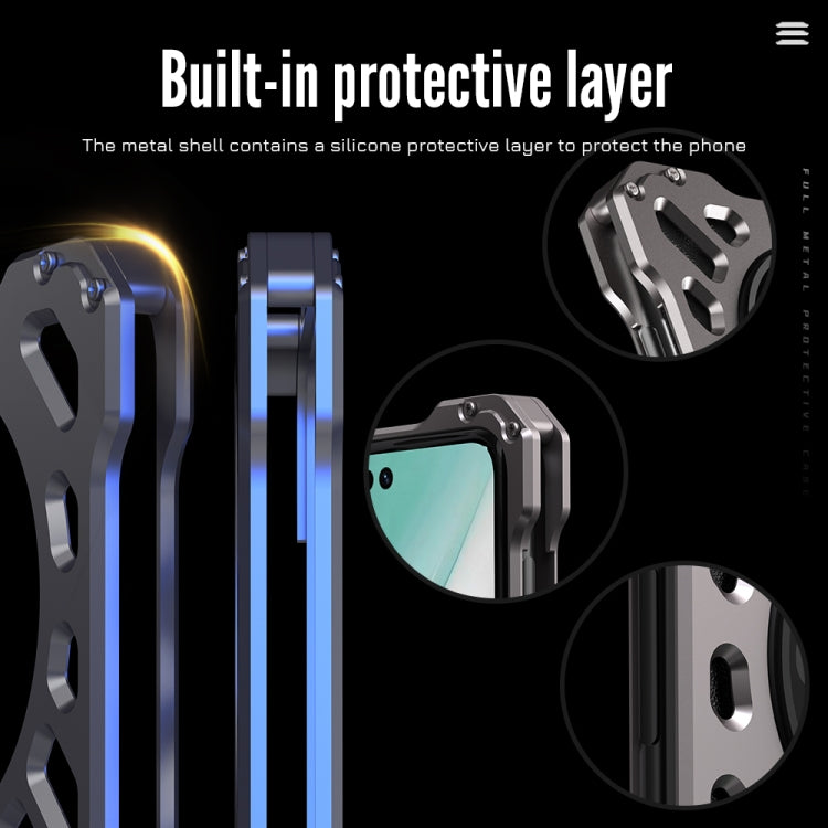 For Huawei Mate 60 Pro R-JUST Breathable Armor Phone Case(Space Grey) - Huawei Cases by R-JUST | Online Shopping South Africa | PMC TechLife | Buy Now Pay Later Mobicred