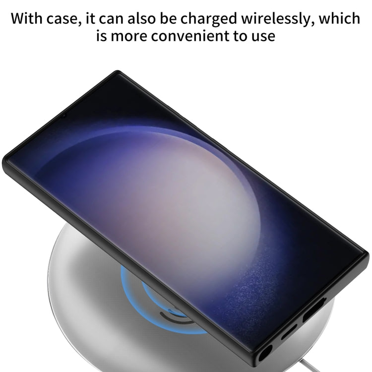 For Samsung Galaxy S24 Ultra 5G GKK Skin Feel Leather MagSafe Magnetic Phone Case with Holder(Grey) - Galaxy S24 Ultra 5G Cases by GKK | Online Shopping South Africa | PMC TechLife | Buy Now Pay Later Mobicred
