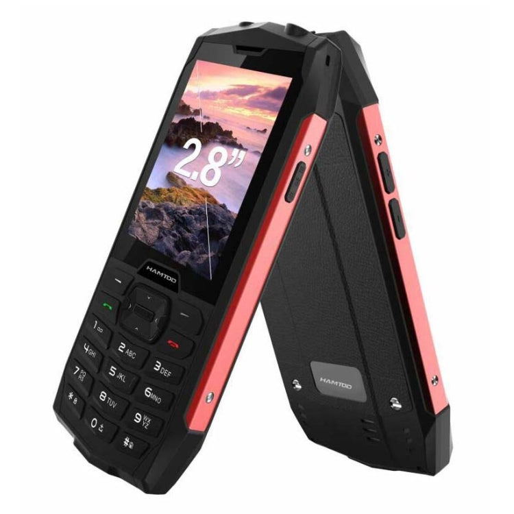 HAMTOD H3 Rugged Phone, EU Version, 2.8 inch T107 ARM CortexTM A7 Quad-core 1.0GHz, Network: 4G, VoLTE, BT, SOS(Red) - free shipping - PMC TechLife - Order now!
