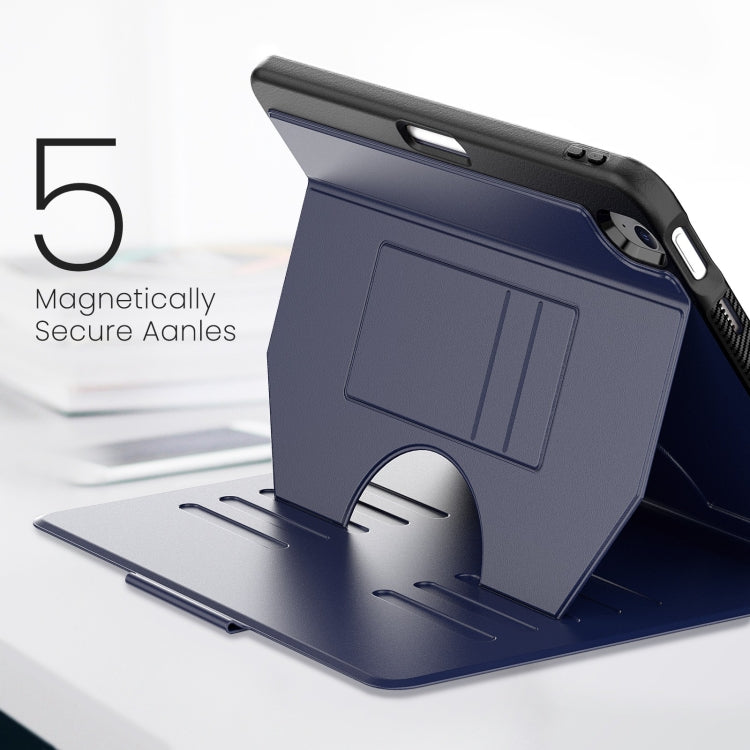 For iPad Air 11 2024 Notebook Magnetic Leather Tablet Case(Navy Blue) - iPad Air 11 2024 Cases by PMC TechLife | Online Shopping South Africa | PMC TechLife | Buy Now Pay Later Mobicred