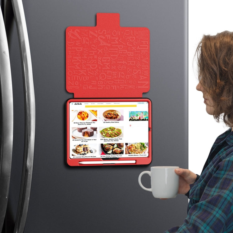 For iPad Pro 11 2024 Notebook Magnetic Leather Tablet Case(Red) - iPad Pro 11 2024 Cases by PMC TechLife | Online Shopping South Africa | PMC TechLife | Buy Now Pay Later Mobicred