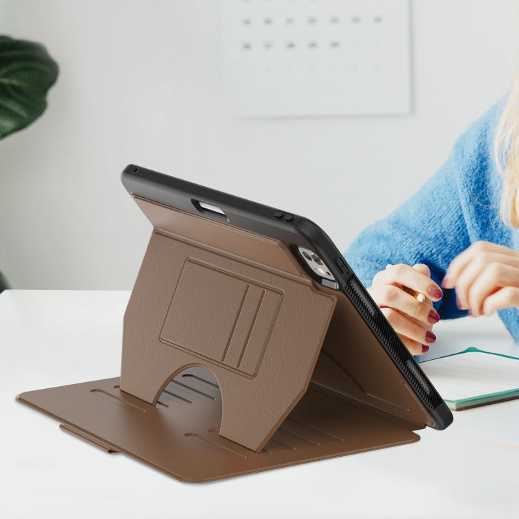 For iPad Pro 11 2024 Notebook Magnetic Leather Tablet Case(Brown) - iPad Pro 11 2024 Cases by PMC TechLife | Online Shopping South Africa | PMC TechLife | Buy Now Pay Later Mobicred