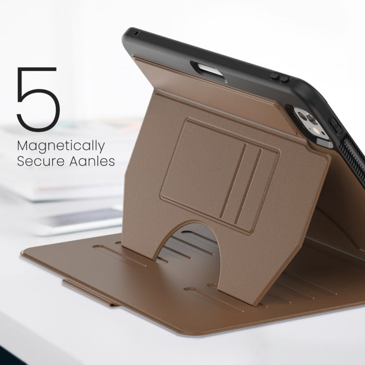 For iPad Pro 11 2024 Notebook Magnetic Leather Tablet Case(Brown) - iPad Pro 11 2024 Cases by PMC TechLife | Online Shopping South Africa | PMC TechLife | Buy Now Pay Later Mobicred
