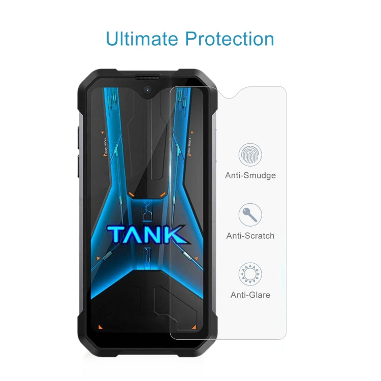 For Unihertz 8849 Tank Mini 1 10pcs 0.26mm 9H 2.5D Tempered Glass Film - Others by PMC TechLife | Online Shopping South Africa | PMC TechLife | Buy Now Pay Later Mobicred