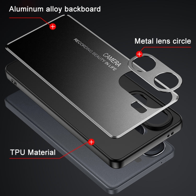 For vivo iQOO Neo 9 Frosted Metal Phone Case(Blue) - vivo Cases by PMC TechLife | Online Shopping South Africa | PMC TechLife | Buy Now Pay Later Mobicred