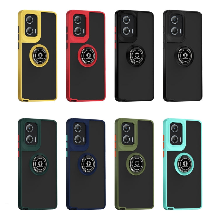 For Motorola Moto G Stylus 5G 2024 Q Shadow 1 Series TPU + PC Phone Case with Ring(Yellow) - free shipping - PMC TechLife - Order now!