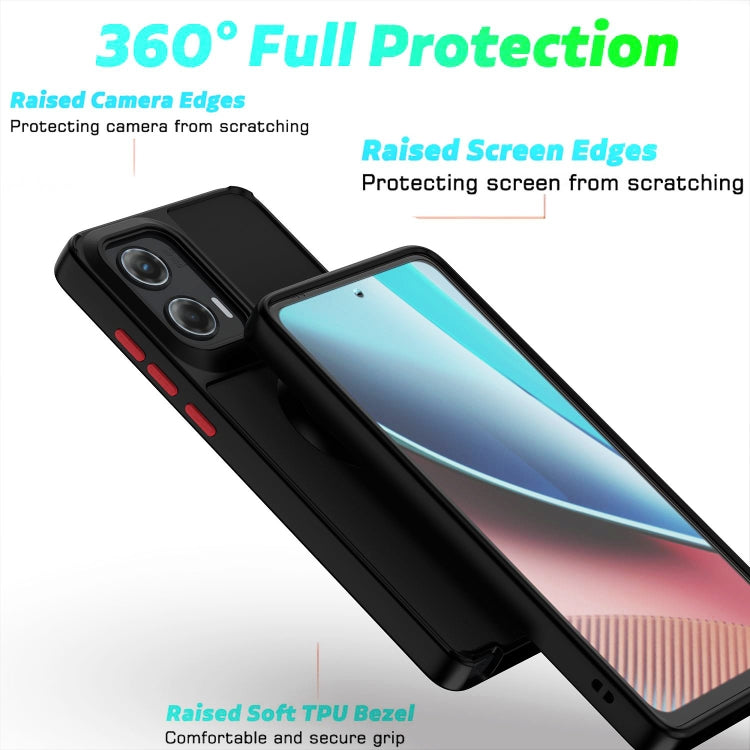 For Motorola Moto G Stylus 5G 2024 Q Shadow 1 Series TPU + PC Phone Case with Ring(Yellow) - free shipping - PMC TechLife - Order now!