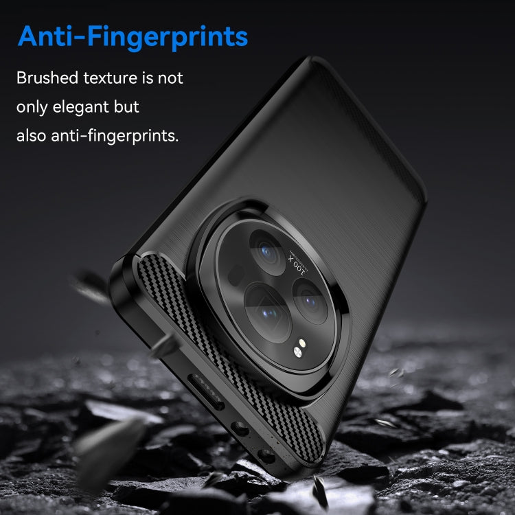 For Honor Magic 6 Pro Carbon Fiber Brushed Texture TPU Phone Case(Black) - Honor Cases by PMC TechLife | Online Shopping South Africa | PMC TechLife