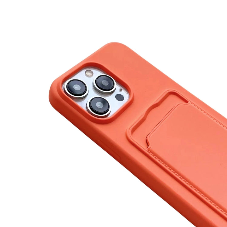 For iPhone 16 Pro Card Slot Liquid Silicone Phone Case with Lanyard(Wine Red) - iPhone 16 Pro Cases by PMC TechLife | Online Shopping South Africa | PMC TechLife | Buy Now Pay Later Mobicred