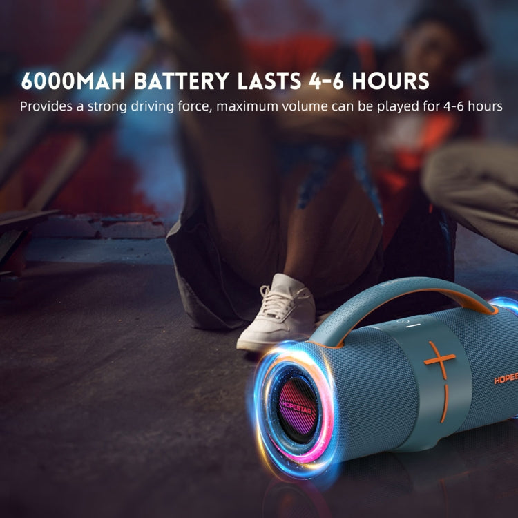 HOPESTAR H68 50W Outdoor Portable Waterproof Dazzling Bluetooth Speaker(Dark Blue) - free shipping - PMC Jewellery - Order now!