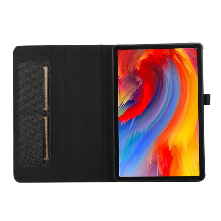 For Lenovo Tab M11 / Xiaoxin Pad 11 2024 Fabric Texture Horizontal Flip Leather Tablet Case(Black) - free shipping - PMC Jewellery - Order now!