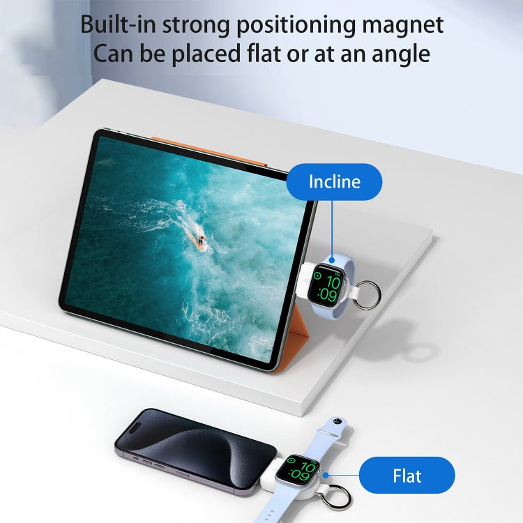 For Apple Watch / AirPods Series U20A Portable Magnetic Wireless Charger(White) - Charger / Holder by PMC TechLife | Online Shopping South Africa | PMC TechLife | Buy Now Pay Later Mobicred