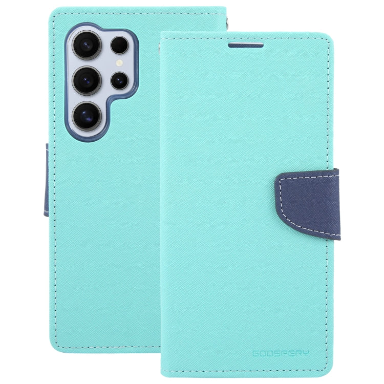 For Samsung Galaxy S24 Ultra 5G GOOSPERY FANCY DIARY Cross Texture Leather Phone Case(Mint Green) - free shipping - PMC Jewellery - Order now!