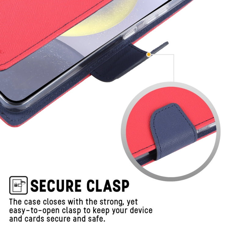 For Samsung Galaxy S24 5G GOOSPERY FANCY DIARY Cross Texture Leather Phone Case(Purple) - free shipping - PMC Jewellery - Order now!