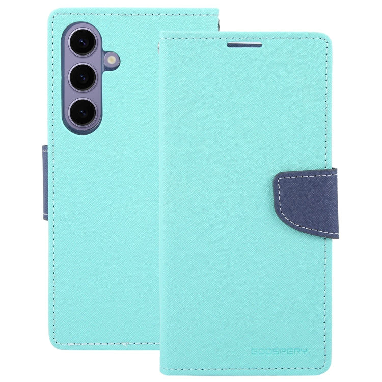 For Samsung Galaxy S24 5G GOOSPERY FANCY DIARY Cross Texture Leather Phone Case(Mint Green) - free shipping - PMC Jewellery - Order now!