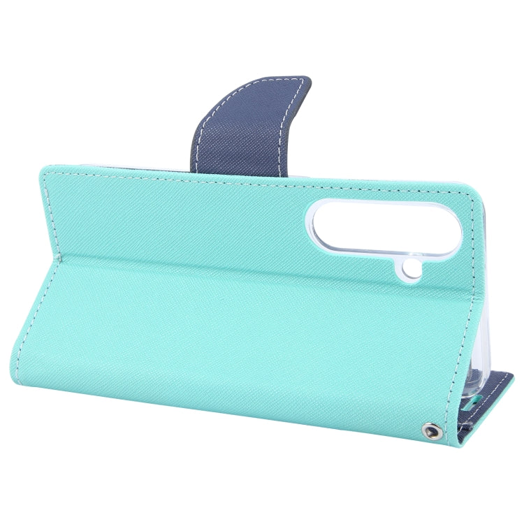 For Samsung Galaxy S24 5G GOOSPERY FANCY DIARY Cross Texture Leather Phone Case(Mint Green) - free shipping - PMC Jewellery - Order now!