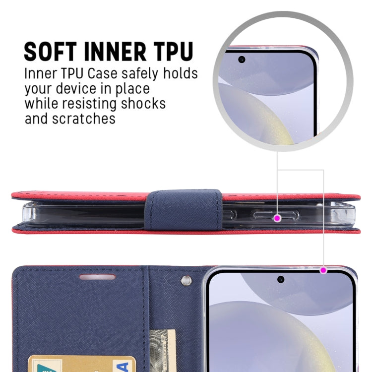 For Samsung Galaxy S24 5G GOOSPERY FANCY DIARY Cross Texture Leather Phone Case(Mint Green) - free shipping - PMC Jewellery - Order now!