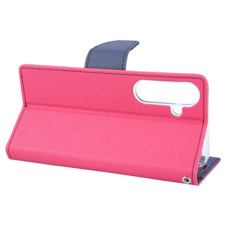 For Samsung Galaxy S24 5G GOOSPERY FANCY DIARY Cross Texture Leather Phone Case(Rose Red) - free shipping - PMC Jewellery - Order now!