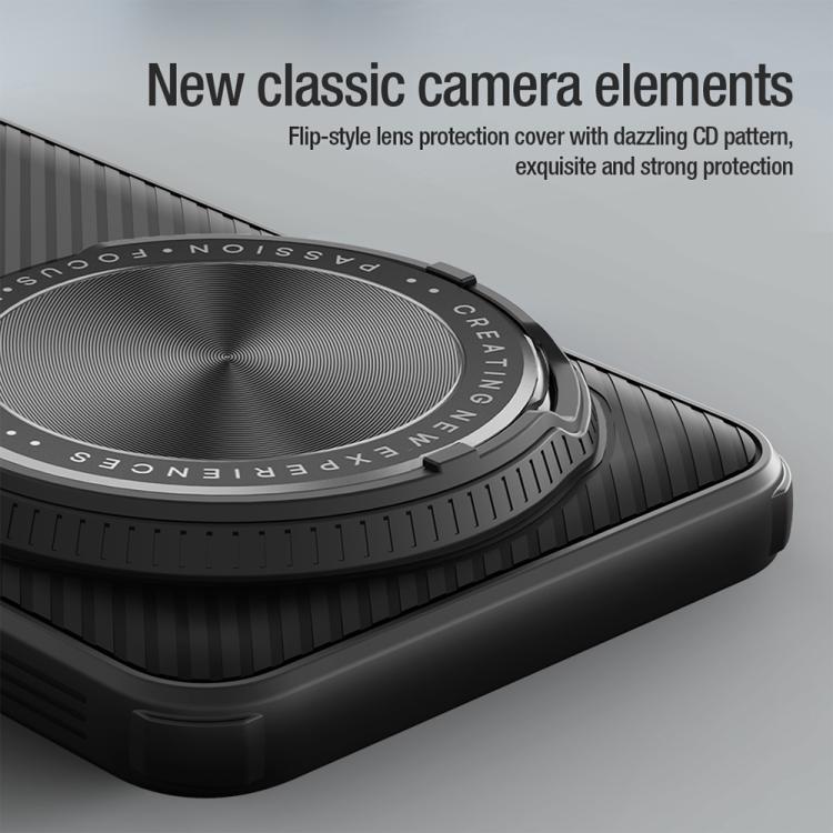 For Xiaomi 15 Ultra NILLKIN Black Mirror Prop CD Texture Mirror Precise Hole MagSafe Magnetic Phone Case(Black) - free shipping - PMc TechLife - Order now!