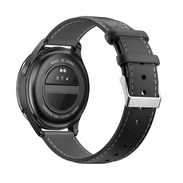 X10 Headphones Smart Watch 1.39 inch Waterproof Bracelet, Support Bluetooth Call / NFC / Heart Rate(Black + Leather) - free shipping - PMC TechLife - Order now!