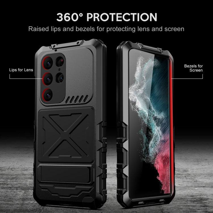 For Samsung Galaxy S24 Ultra 5G R-JUST Life Waterproof Dustproof Shockproof Phone Case(Black) - Galaxy S24 Ultra 5G Cases by R-JUST | Online Shopping South Africa | PMC TechLife | Buy Now Pay Later Mobicred