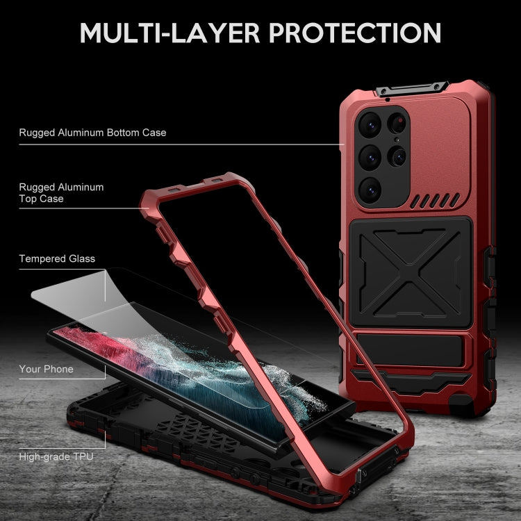 For Samsung Galaxy S24 Ultra 5G R-JUST Life Waterproof Dustproof Shockproof Phone Case(Red) - Galaxy S24 Ultra 5G Cases by R-JUST | Online Shopping South Africa | PMC TechLife | Buy Now Pay Later Mobicred