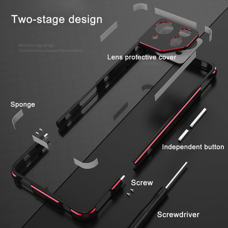 For ASUS ROG Phone 8 Lens Protector + Metal Frame Phone Case(Black) - ASUS Cases by PMC TechLife | Online Shopping South Africa | PMC TechLife | Buy Now Pay Later Mobicred