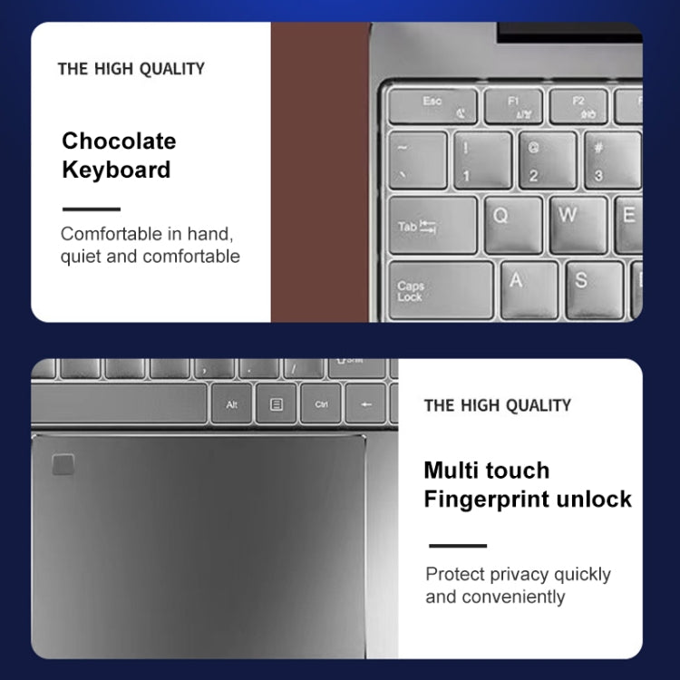 V8 15.6 inch Ultrathin Laptop, 16GB+128GB, Windows 10 Intel Processor N95 Quad Core(Silver) - Others by PMC TechLife | Online Shopping South Africa | PMC TechLife
