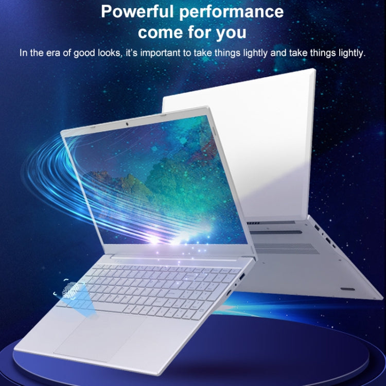 V8 15.6 inch Ultrathin Laptop, 16GB+128GB, Windows 10 Intel Processor N95 Quad Core(Silver) - Others by PMC TechLife | Online Shopping South Africa | PMC TechLife