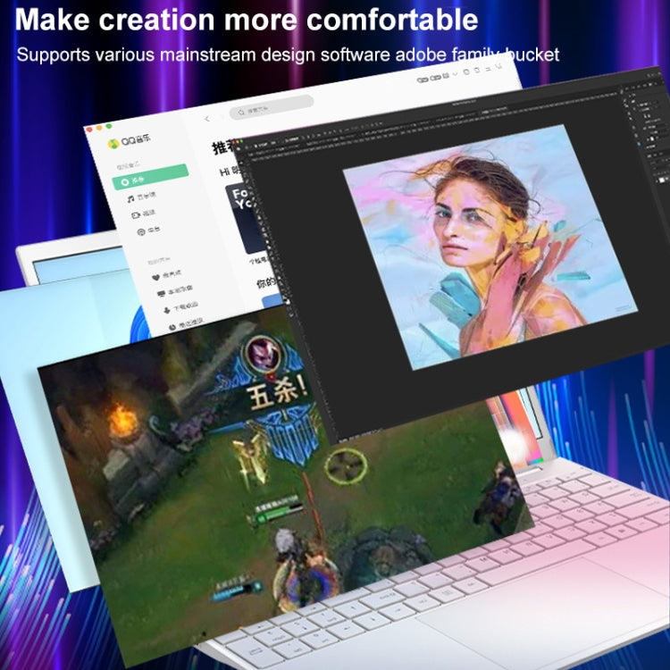 V8 15.6 inch Ultrathin Laptop, 16GB+128GB, Windows 10 Intel Processor N95 Quad Core(Silver) - Others by PMC TechLife | Online Shopping South Africa | PMC TechLife