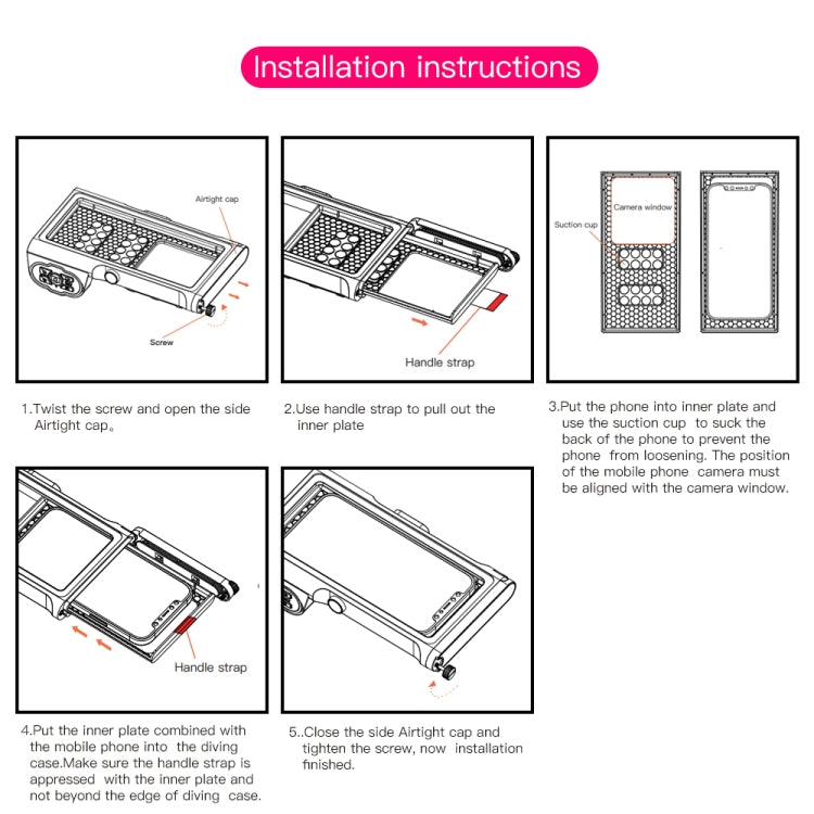 Diving Shell Gen3 Bluetooth Waterproof Phone Case(Grey Orange) - Waterproof Bag by PMC TechLife | Online Shopping South Africa | PMC TechLife | Buy Now Pay Later Mobicred