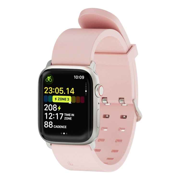 For Apple Watch Series 7 41mm Luminous Colorful Light Silicone Watch Band(Pink) - Watch Bands by PMC TechLife | Online Shopping South Africa | PMC TechLife