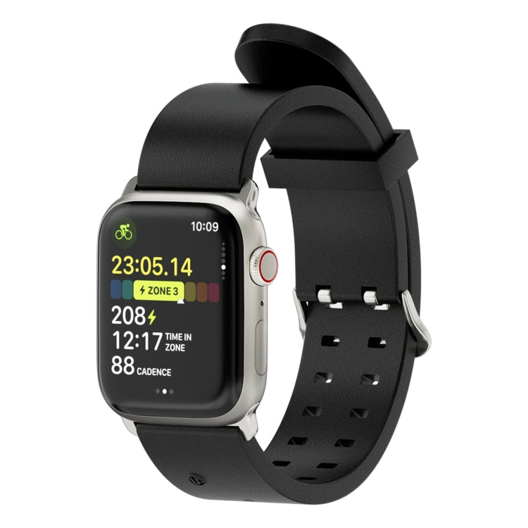 For Apple Watch Series 6 40mm Luminous Colorful Light Silicone Watch Band(Black) - Watch Bands by PMC TechLife | Online Shopping South Africa | PMC TechLife