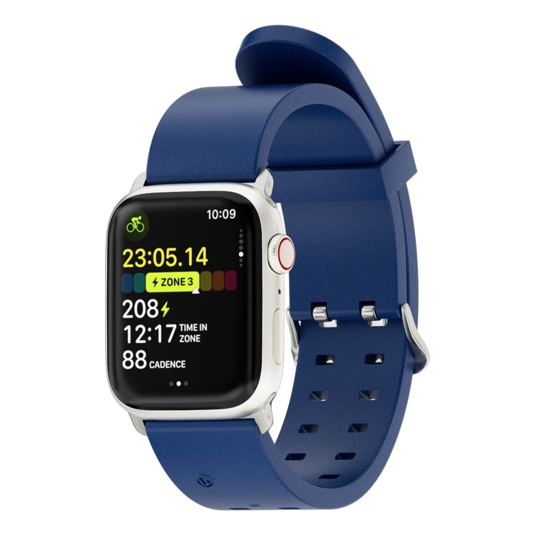 For Apple Watch Series 6 44mm Luminous Colorful Light Silicone Watch Band(Blue) - Watch Bands by PMC TechLife | Online Shopping South Africa | PMC TechLife