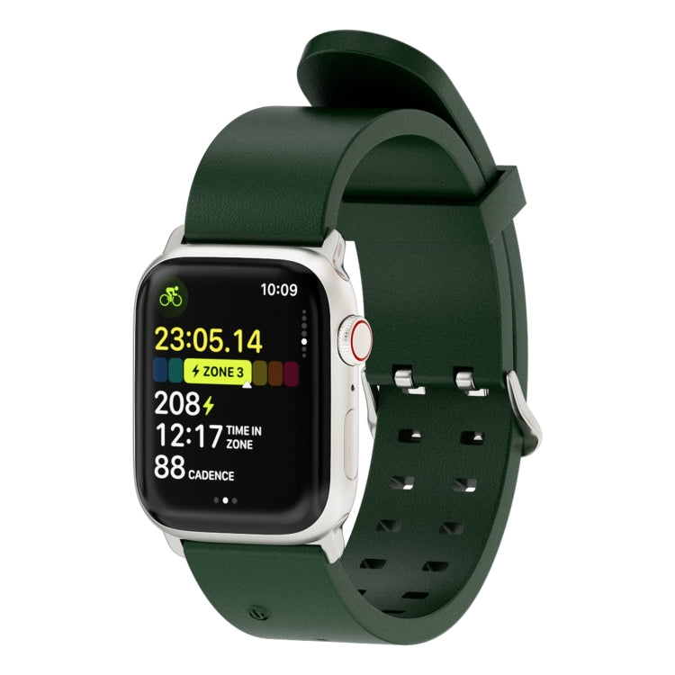 For Apple Watch Series 5 44mm Luminous Colorful Light Silicone Watch Band(Green) - Watch Bands by PMC TechLife | Online Shopping South Africa | PMC TechLife