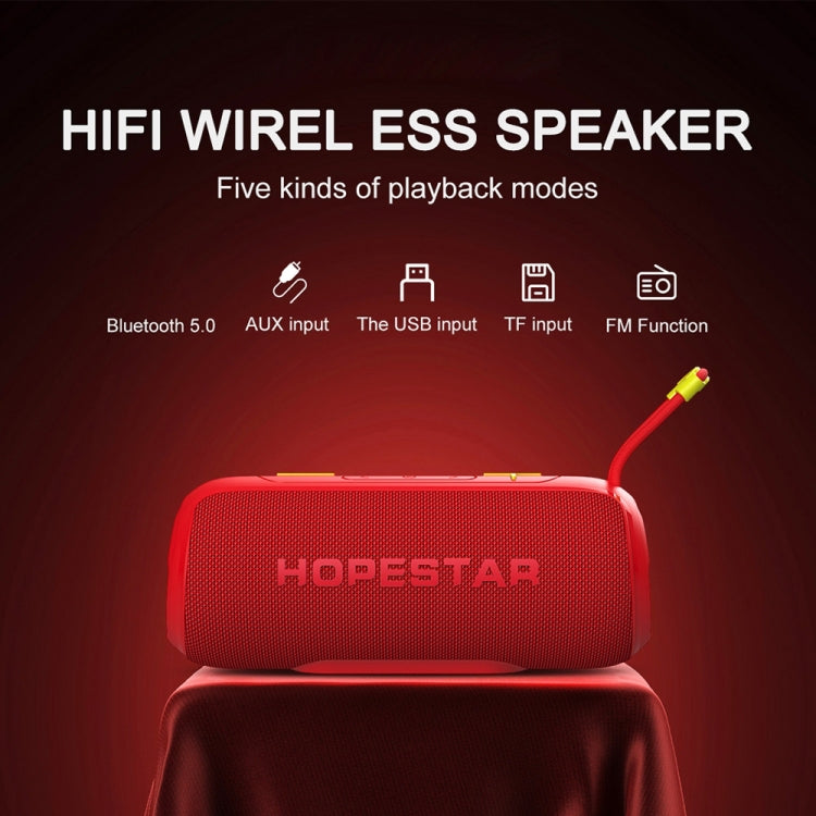 HOPESTAR P26 Outdoor Portable lPX6 Waterproof Dazzling Bluetooth Speaker(Navy Blue) - free shipping - PMC Jewellery - Order now!